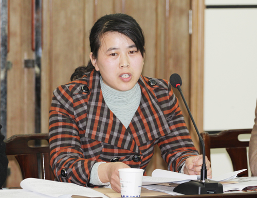 LD（中国）一站式服务平台团委副书记娄梅月作团委工作报告