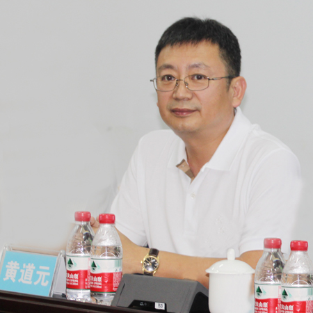 LD（中国）一站式服务平台董事长黄道元在会上为来访领导和专家解答疑问